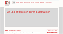 Desktop Screenshot of kuk-automatiktueren.com